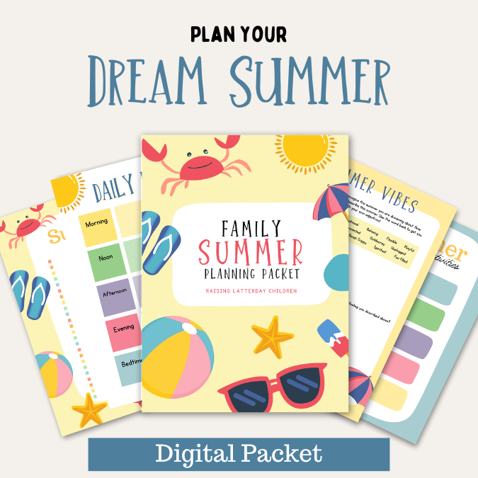 Family summer planning packet